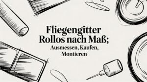 Fliegengitter Rollos nach Maß: Ausmessen, Kaufen, Montieren