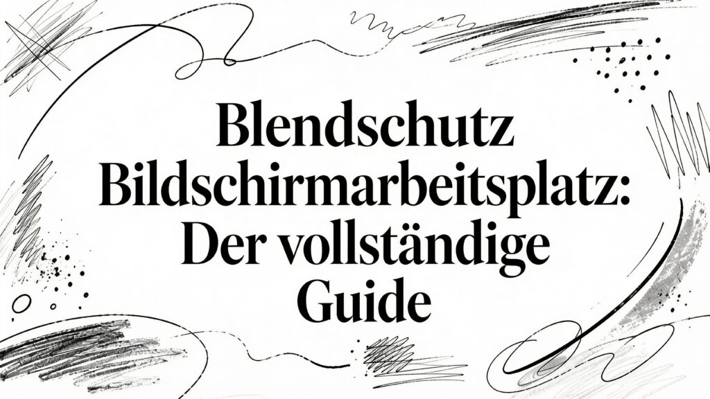 Blendschutz Bildschirmarbeitsplatz: Der vollständige