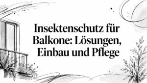 Insektenschutz für Balkone: Lösungen, Einbau und Pflege