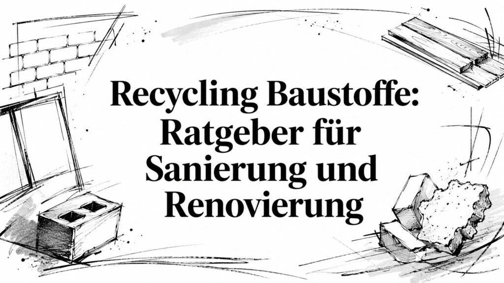 Recycling Baustoffe: Ratgeber für Sanierung und Renovierung