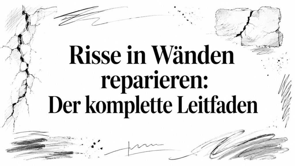 Risse in Wänden reparieren: Der komplette Leitfaden