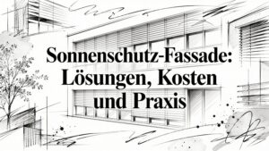 Sonnenschutz Fassade: Lösungen, Kosten und Praxis
