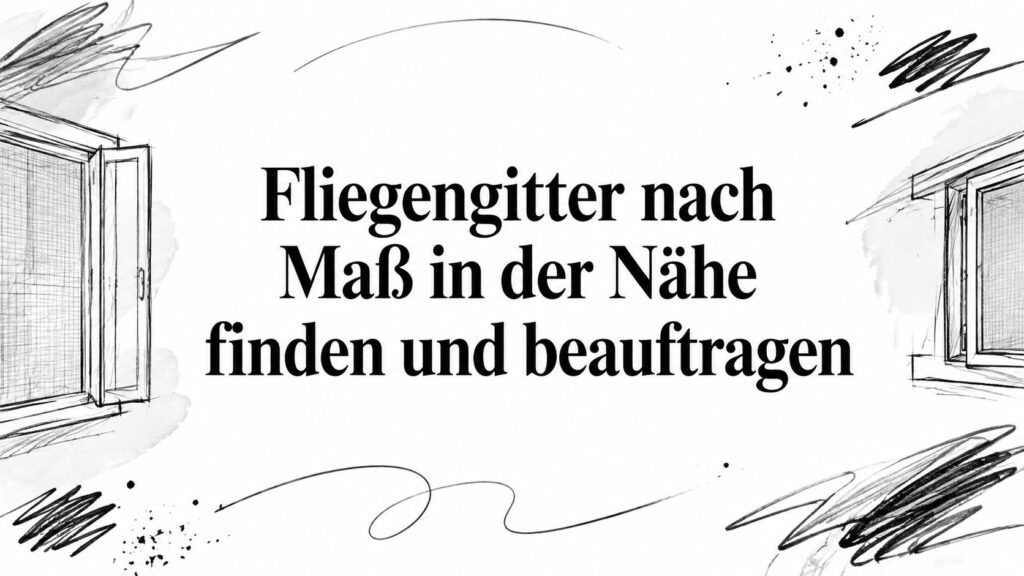 Fliegengitter nach Maß in der Nähe finden und beauftragen