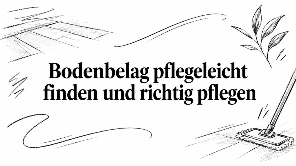 Bodenbelag pflegeleicht finden und richtig pflegen