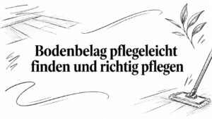 Bodenbelag pflegeleicht finden und richtig pflegen