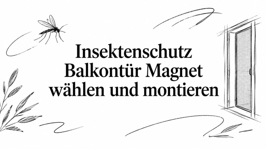Insektenschutz Balkontür Magnet wählen und montieren