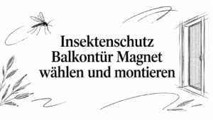 Insektenschutz Balkontür Magnet wählen und montieren