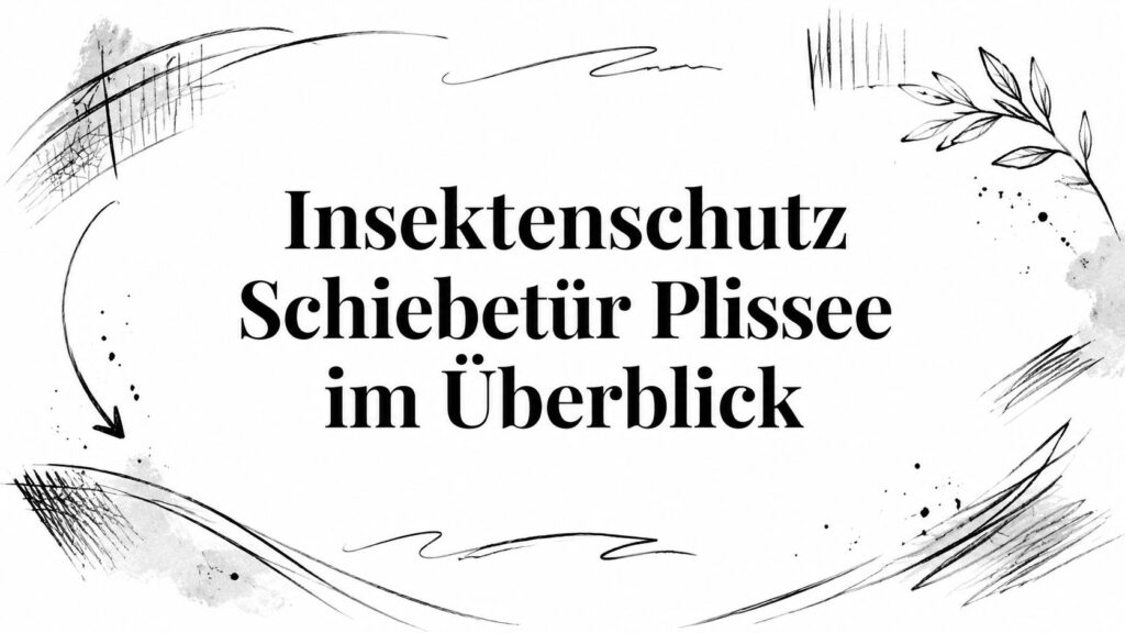 Insektenschutz Schiebetür Plissee im Überblick