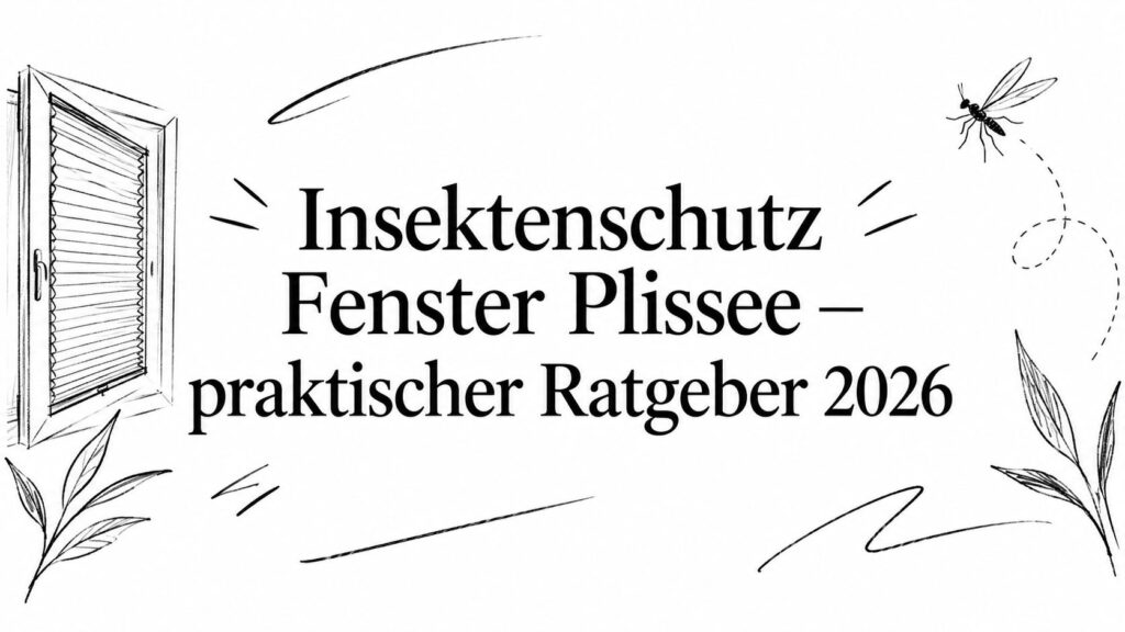 Insektenschutz Fenster Plissee – praktischer Ratgeber 2026