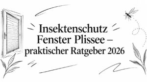 Insektenschutz Fenster Plissee – praktischer Ratgeber 2026