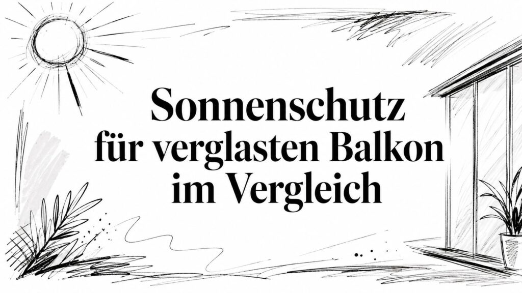 Sonnenschutz für verglasten Balkon im Vergleich