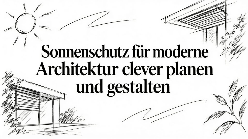 Sonnenschutz moderne Architektur clever planen und gestalten