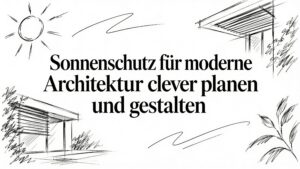 Sonnenschutz moderne Architektur clever planen und gestalten