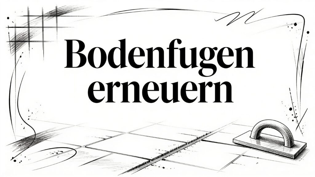 Boden fugen erneuern